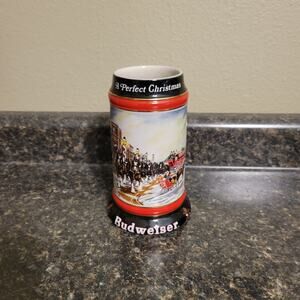 1992 Anheuser Busch Budweiser Clydesdale Stein A Perfect Christmas No Box